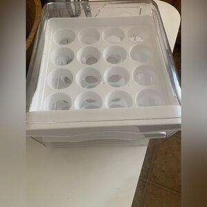 White Egg Storage Container
